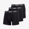 Hugo Boss Logo-Waistband Boxer Briefs 3-Pack Black S-alacsony-ár