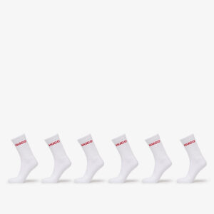 Hugo Boss Rib Logo Sock 6-Pack White 43-46-alacsony-ár