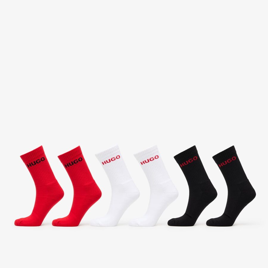 Hugo Boss Rib Logo Socks 6-Pack Multicolor 43-46-alacsony-ár