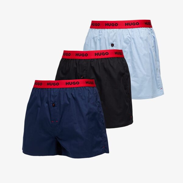 Hugo Boss Woven Boxer 3-Pack Multicolor S-alacsony-ár