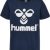Hummel Póló 'Tres'  tengerészkék / fehér-hu