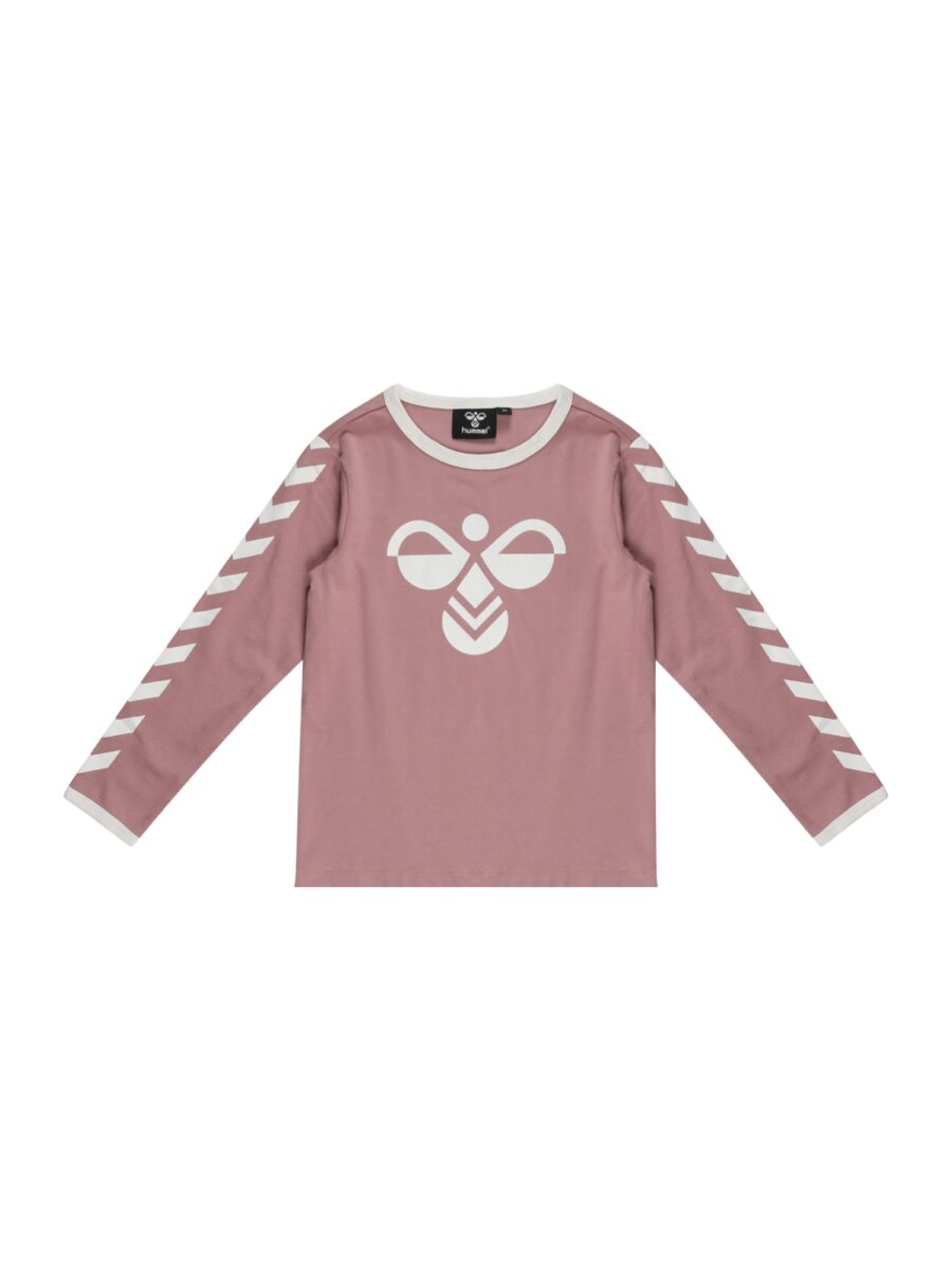 Hummel Póló  fáradt rózsaszín / fehér-hu