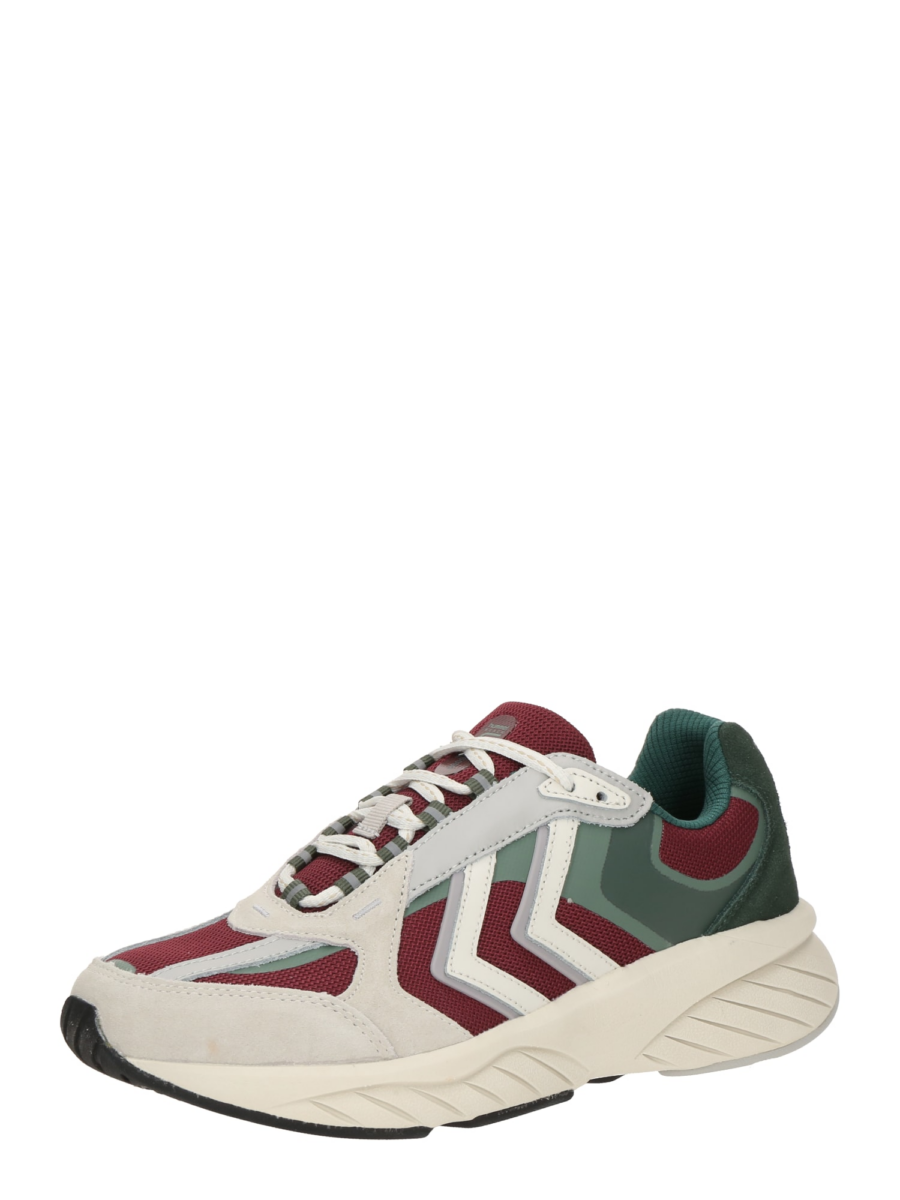 Hummel Rövid szárú sportcipők 'REACH LX 6000 URBAN'  világosszürke / fenyő / merlot / fehér-Hungary