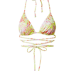 Hunkemöller Bikini felső 'Marrakesh'  nád / rózsaszín / piros / fehér-Hungary
