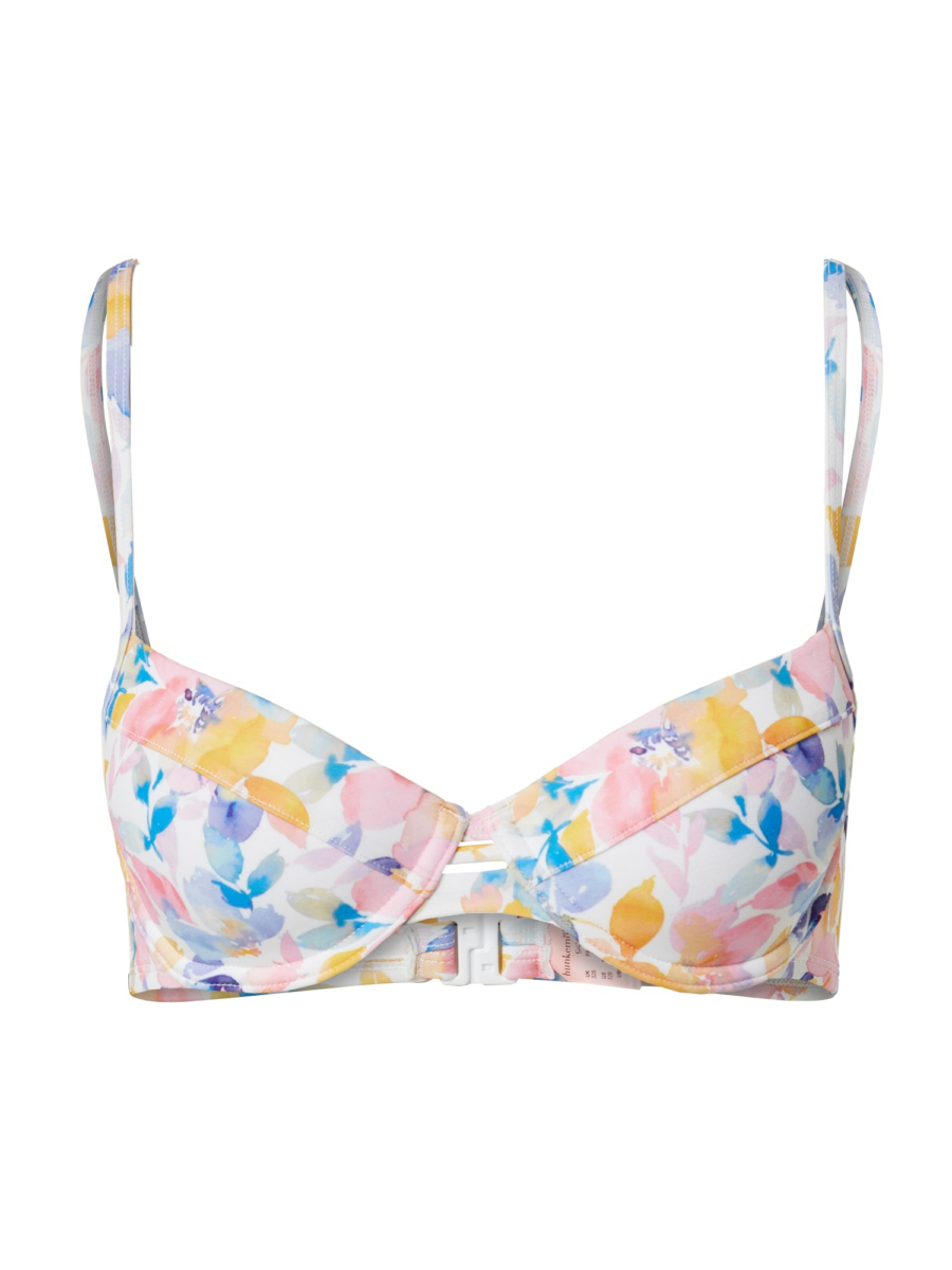 Hunkemöller Bikini felső 'Palma'  világoskék / sárga / rózsaszín / fehér-Ár