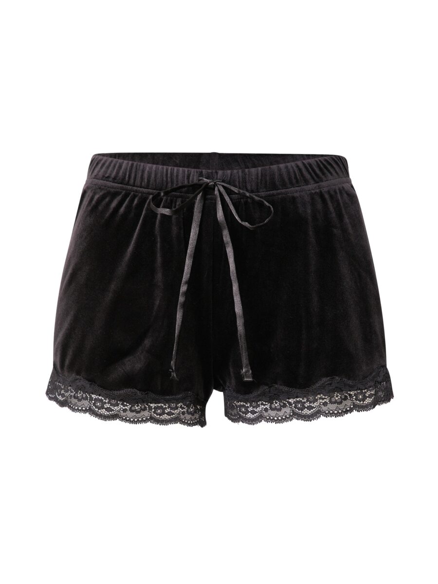 Hunkemöller Pizsama nadrágok  fekete-hu