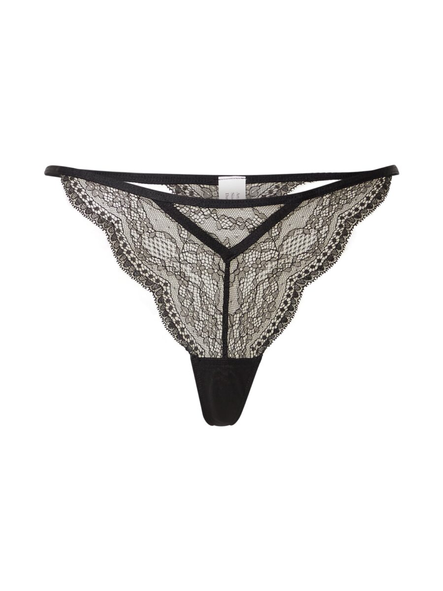 Hunkemöller String bugyik 'Isabelle'  fekete-hu