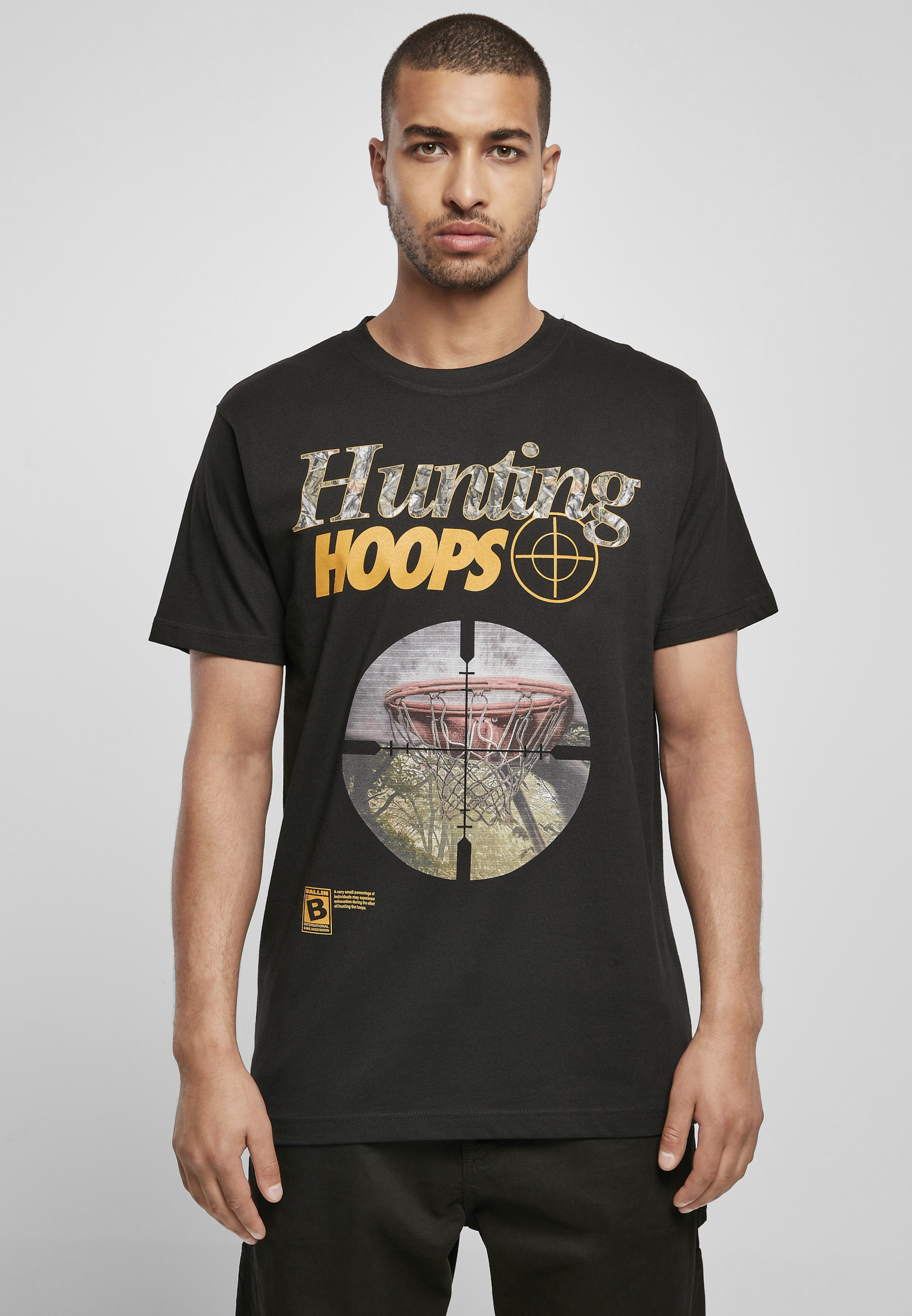 Hunting hoops t-shirt black