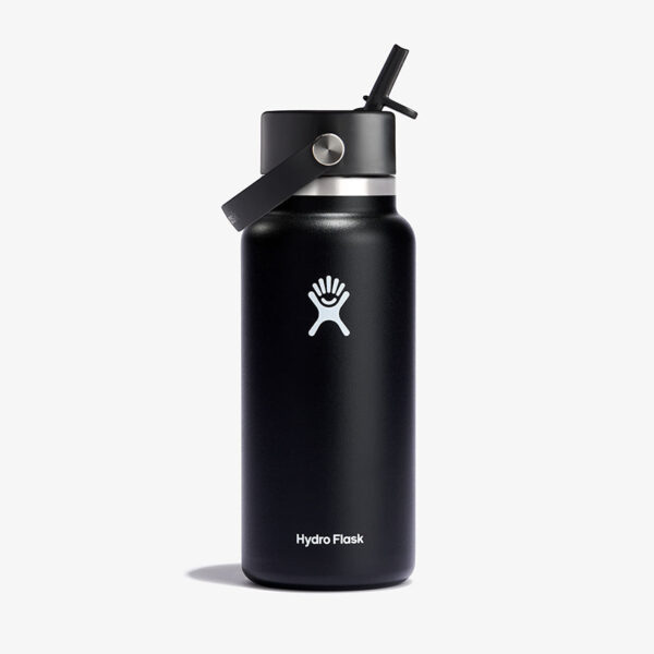 Hydroflask 946 ml Wide Flex Straw Cap Black Universal-alacsony-ár