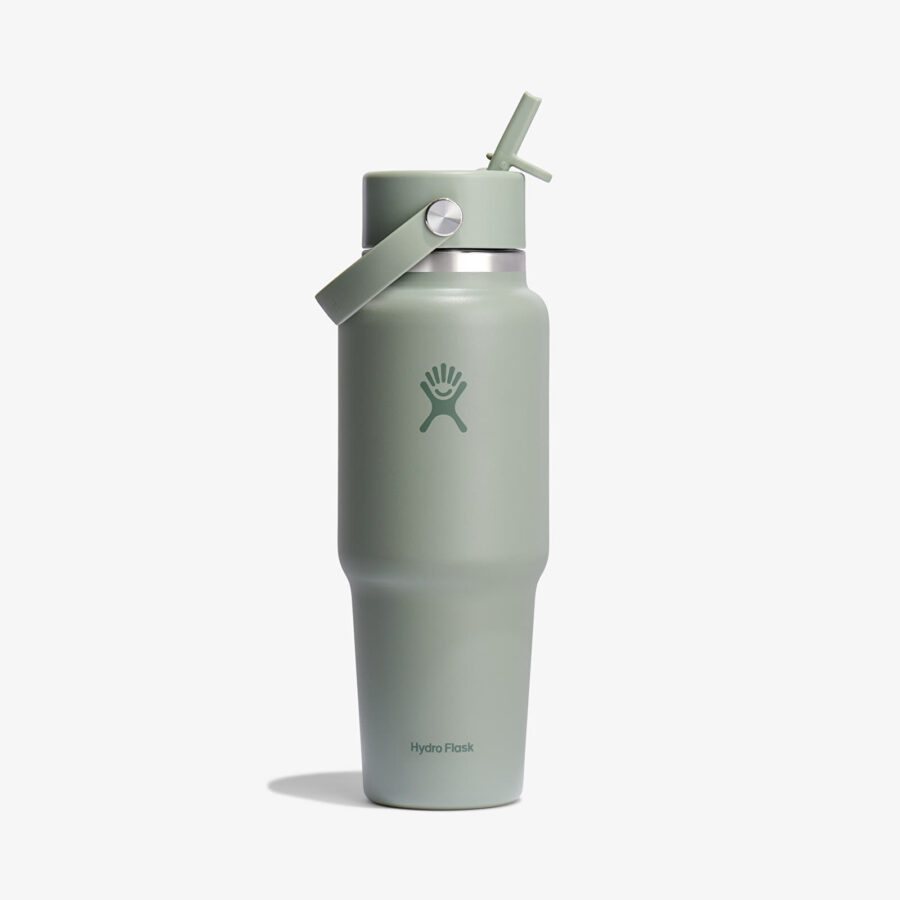 Hydroflask 946 ml Wide Flex Straw Travel Bottle Agave Universal-alacsony-ár