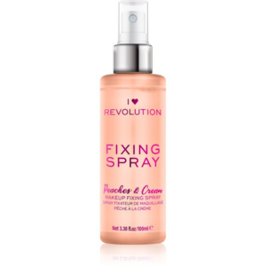 I Heart Revolution Fixing Spray sminkfixáló spray illattal Peaches & Cream 100 ml-Eredeti