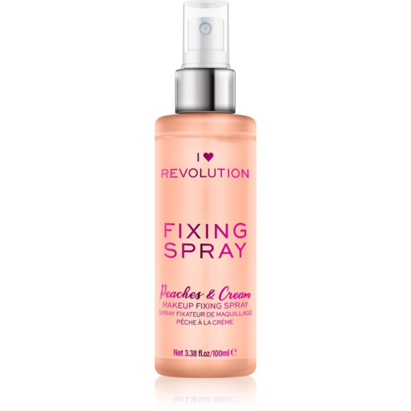 I Heart Revolution Fixing Spray sminkfixáló spray illattal Peaches & Cream 100 ml-Eredeti