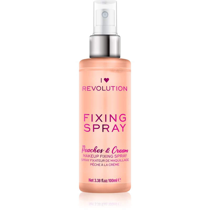 I Heart Revolution Fixing Spray sminkfixáló spray illattal Peaches & Cream 100 ml-Eredeti