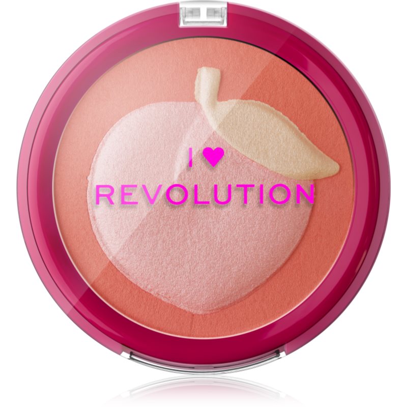 I Heart Revolution Fruity Peach kompakt arcpirosító árnyalat Peach 9.2 g-Eredeti