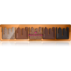 I Heart Revolution Mini Chocolate Palette szemhéjfesték paletta árnyalat Dark Chocolate Cake 5