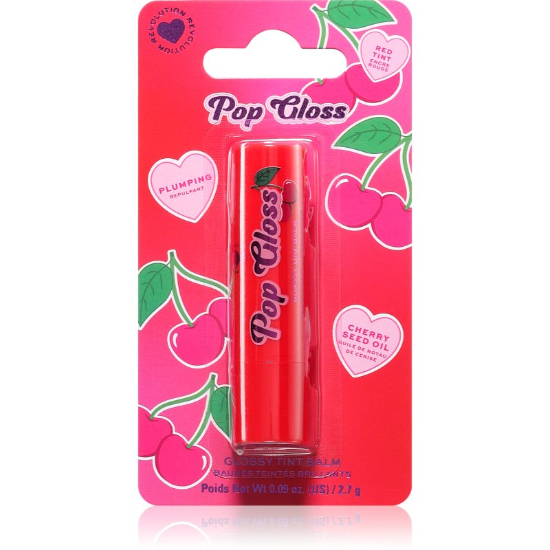 I Heart Revolution Pop Gloss tonizáló ajakbalzsam árnyalat Cherry Red 2.7 g