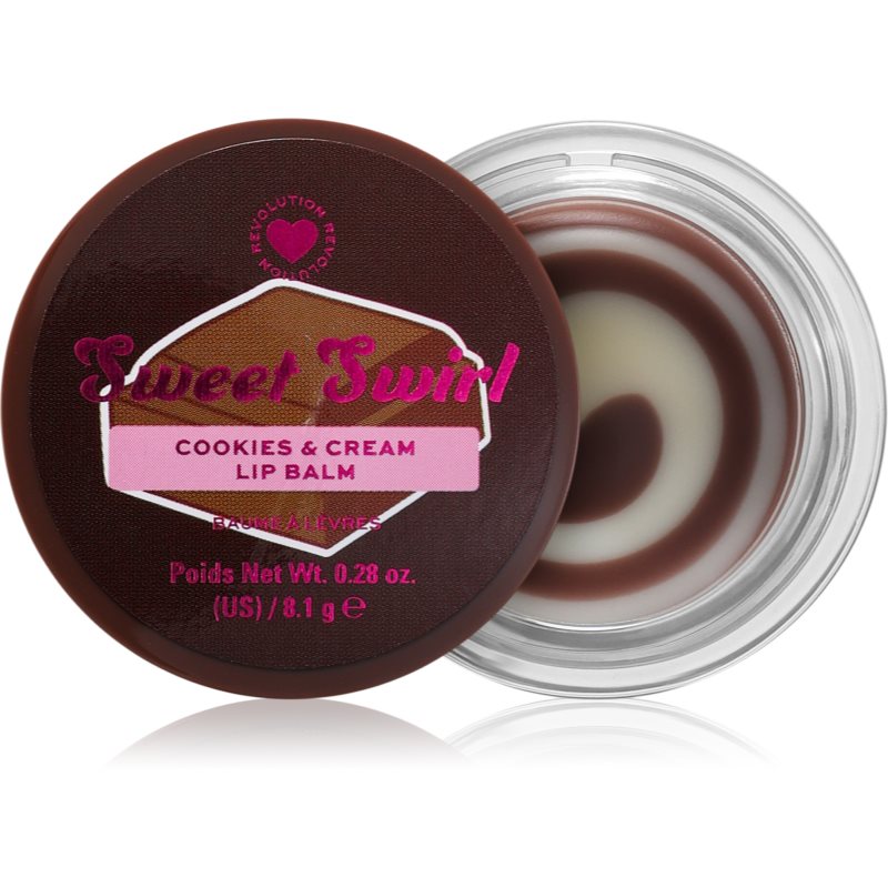 I Heart Revolution Sweet Swirl Lip Mask hidratáló ajakbalzsam árnyalat Cookies and Cream 8.1 g