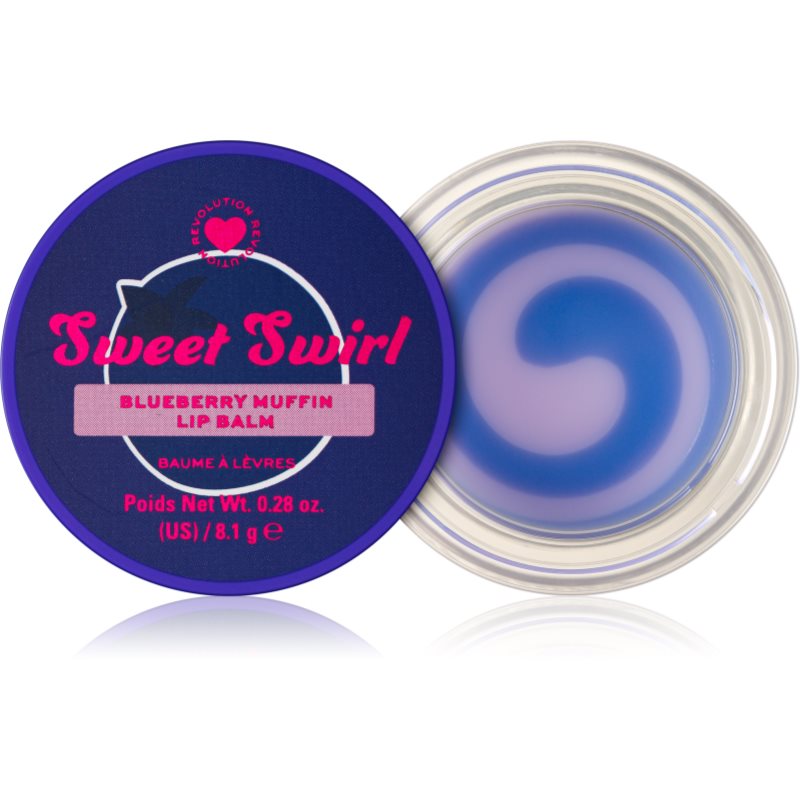 I Heart Revolution Sweet Swirl Lip Mask hidratáló maszk az ajkakra árnyalat Blueberry Muffin 8.1 g