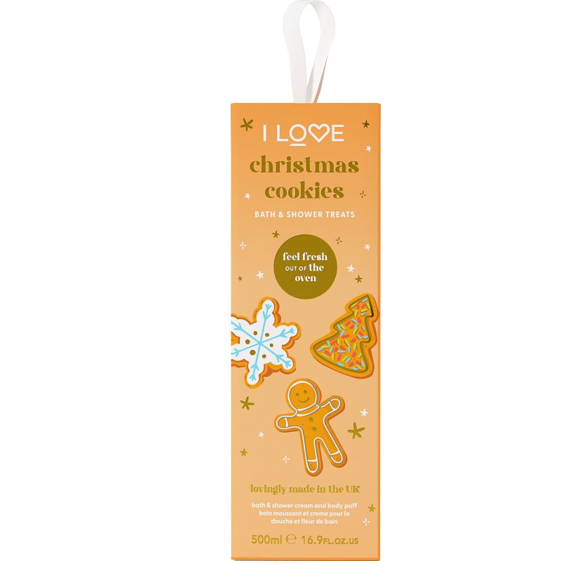I Love Bathtime Treats Christmas Cookies ajándékszett zuhanyba