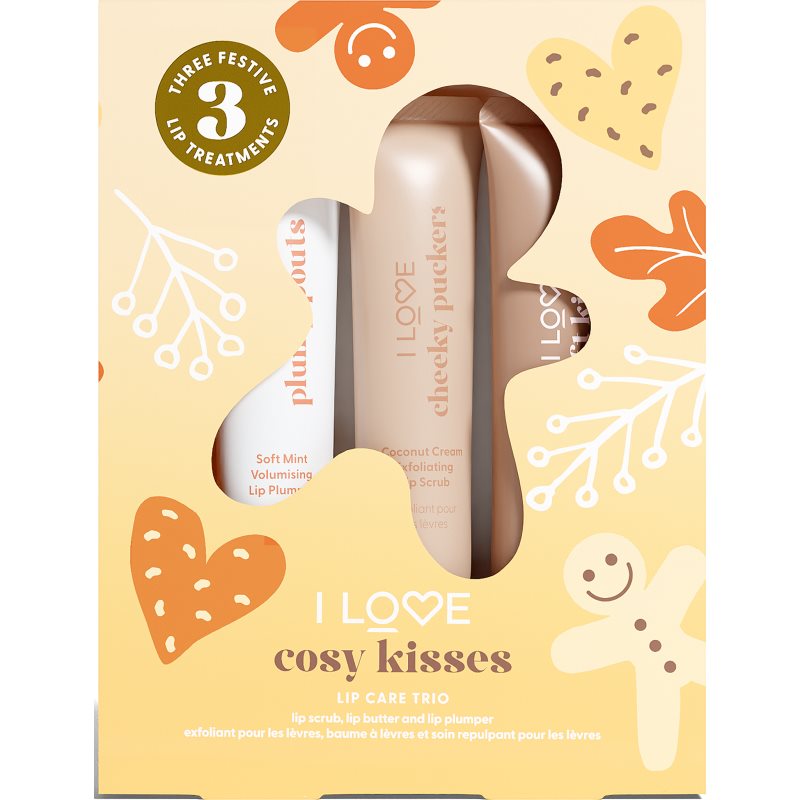 I Love Cosy Kisses ajándékszett az ajkakra