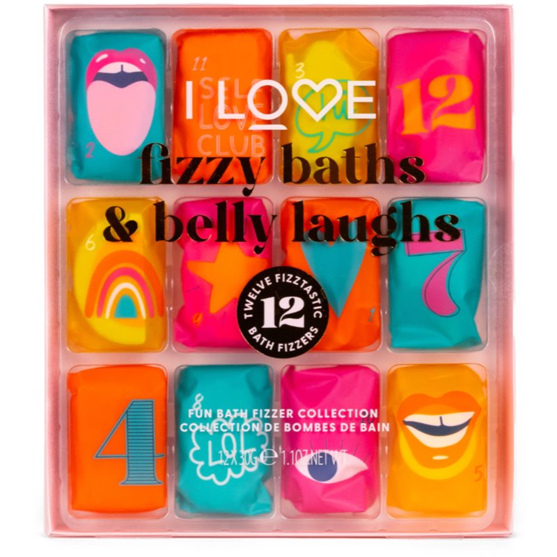I Love Fizzy Baths & Belly Laughs ajándékszett fürdőbe