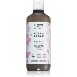 I Love Naturals Rose & Argan bódító illatú tusfürdő rózsa illattal 500 ml-Ár