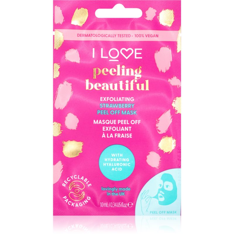 I Love Peeling Beautiful lehúzható arcmaszk hámlasztó hatással 10 ml-ár