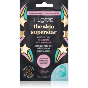 I Love Skin Superstar tisztító és detoxikáló maszk aktív szénnel 10 ml-ár
