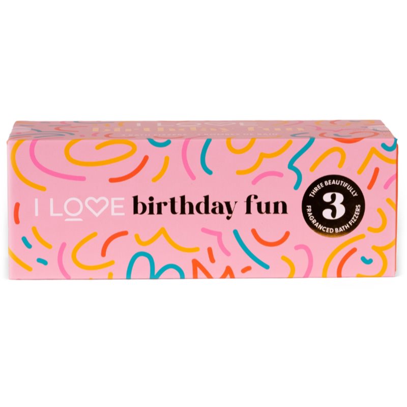 I Love Special Moments Birthday Fun ajándékszett fürdőbe 3x150 g-Ár