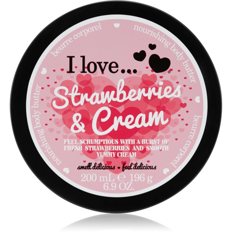 I Love Strawberries & Cream testvaj 200 ml-Eredeti