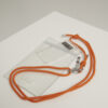 I Phone 8 Accessory Necklace - Transparent/Orange