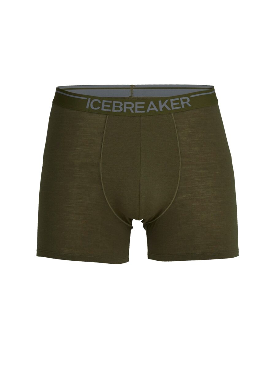 ICEBREAKER Boxeralsók 'Anatomica'  szürke / olíva-hu