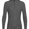 ICEBREAKER Póló 'M Lodge LS Half Zip Sweater'  szürke-Hungary