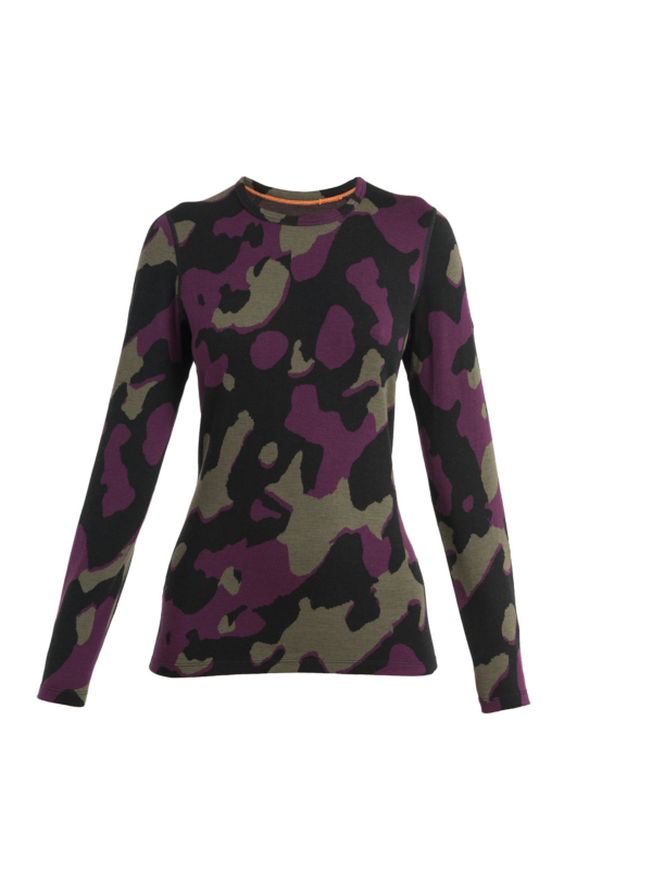 ICEBREAKER Póló 'Mer 260 Vertex'  khaki / lila / fekete-Ár