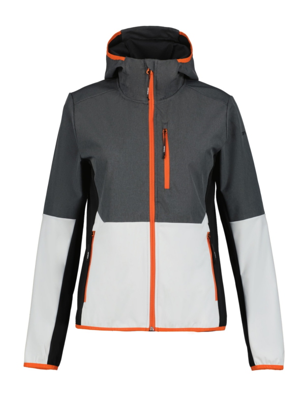 ICEPEAK Kültéri kabátok 'Dowling'  sötétszürke / narancs / fekete / fehér-Ár