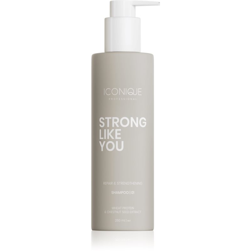 ICONIQUE Professional STRONG LIKE YOU Repair & Strengthening regeneráló sampon a károsult hajra 250 ml