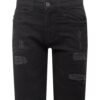 INDICODE JEANS Farmer 'Kaden Holes'  fekete-hu