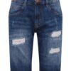 INDICODE JEANS Farmer 'Kaden Holes'  kék farmer
