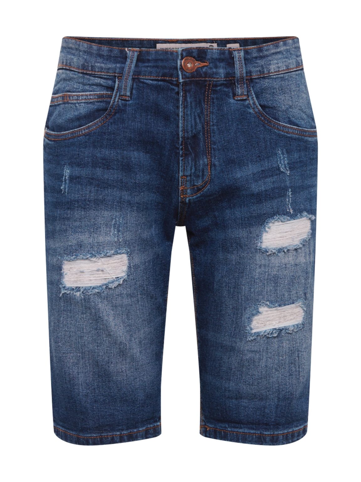 INDICODE JEANS Farmer 'Kaden Holes'  kék farmer