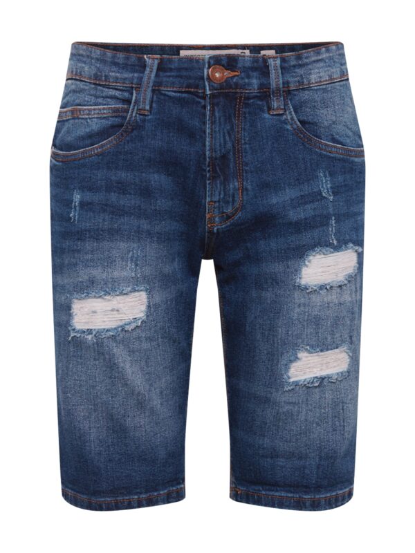 INDICODE JEANS Farmer 'Kaden Holes'  kék farmer