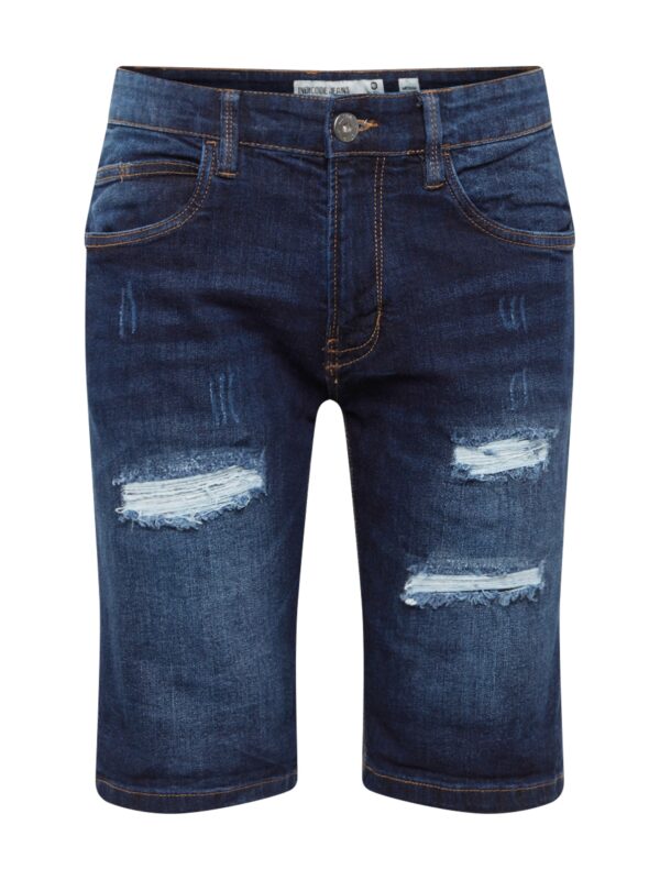 INDICODE JEANS Farmer 'Kaden Holes'  kék farmer