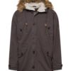 INDICODE JEANS Téli parka 'Fann'  világosbarna / grafit-hu