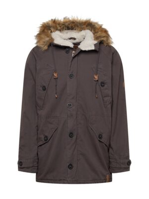 INDICODE JEANS Téli parka 'Fann'  világosbarna / grafit-hu