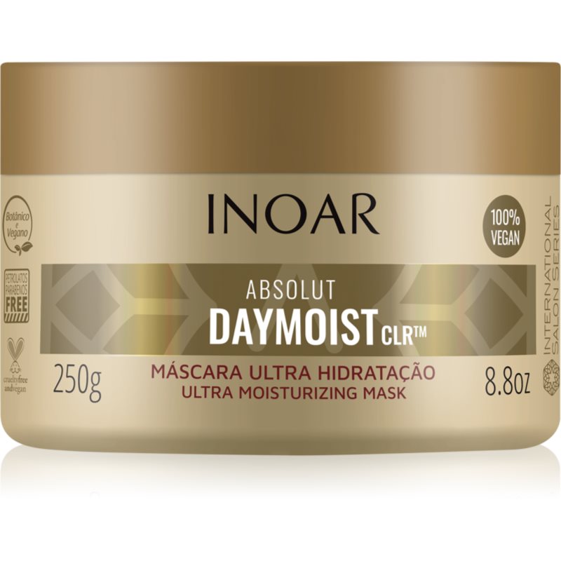 INOAR Absolut Daymoist CLR™ intenzív hidratáló maszk száraz és festett hajra 250 g-ár