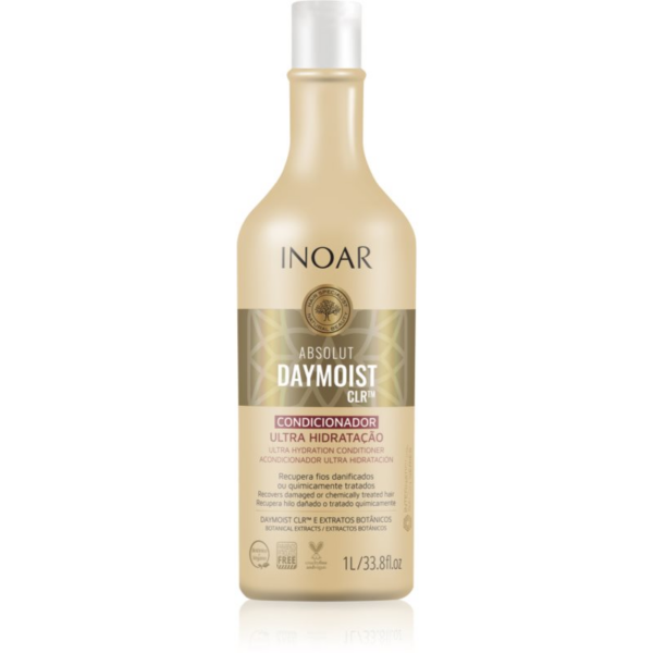 INOAR Absolut Daymoist CLR™ mélyhidratáló balzsam száraz és festett hajra 1000 ml-ár