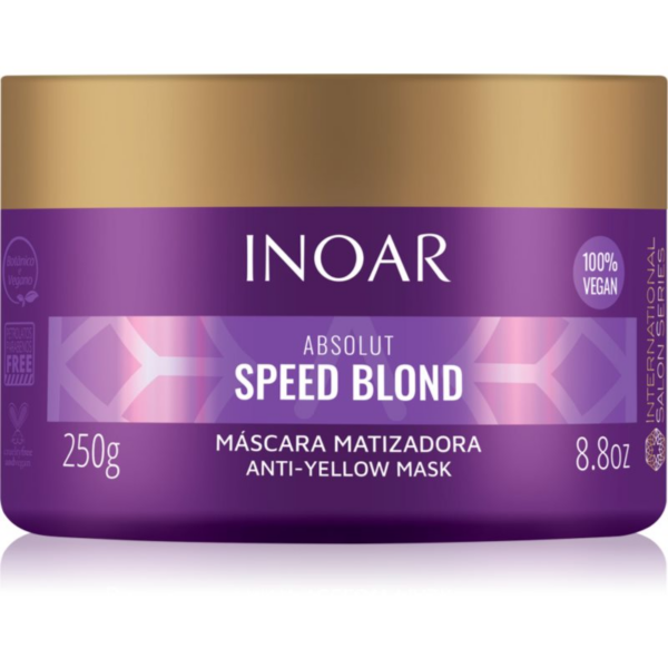 INOAR Absolut Speed Blond tápláló tonizáló maszk szőke hajra 250 g-ár
