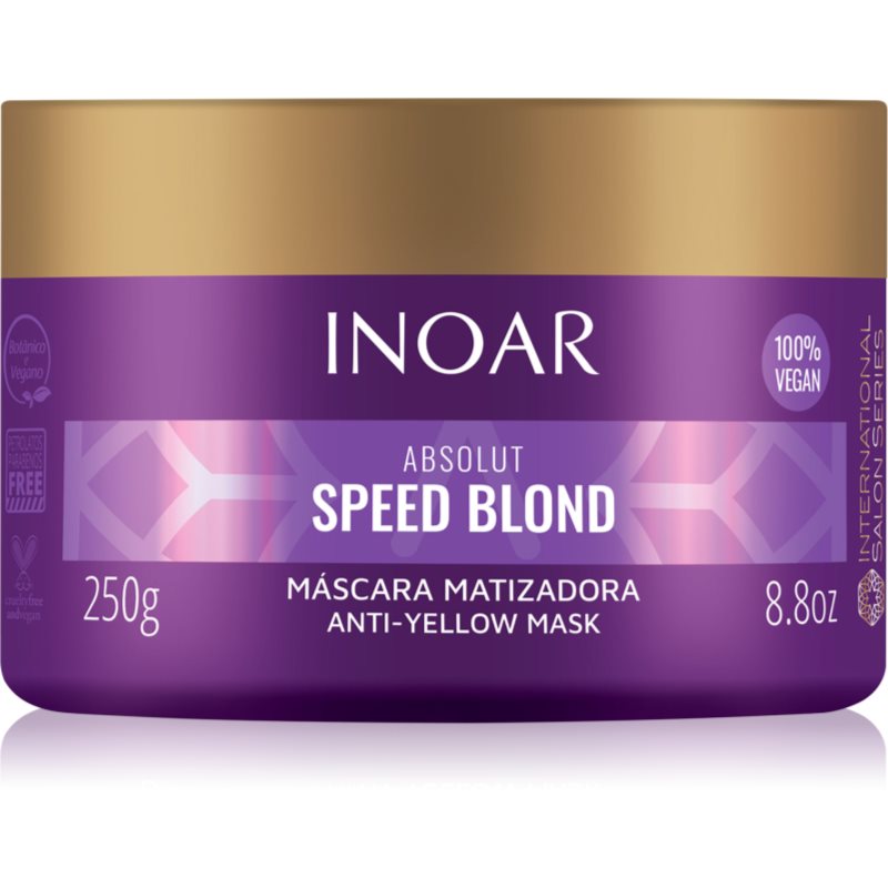 INOAR Absolut Speed Blond tápláló tonizáló maszk szőke hajra 250 g-ár