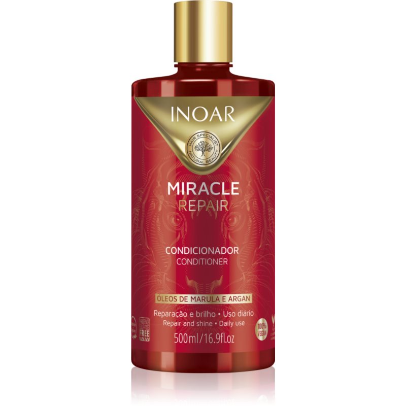 INOAR Miracle Repair regeneráló kondicionáló a gyenge és sérült hajra 500 ml-ár