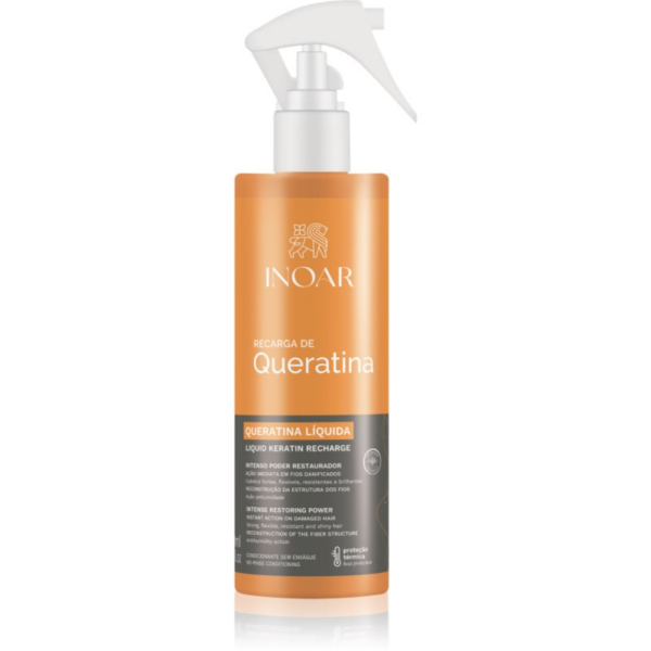 INOAR Queratina Liquida öblítés nélküli kondicionáló keratinnal 200 ml-ár