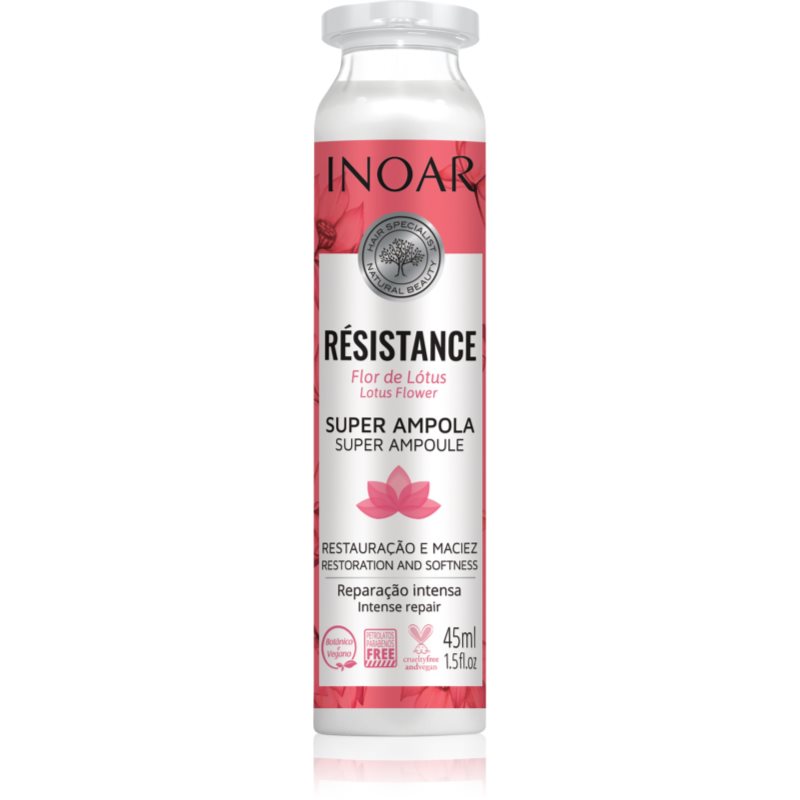 INOAR Résistance Flor de Lótus ampulla a haj megerősítésére 45 ml-ár